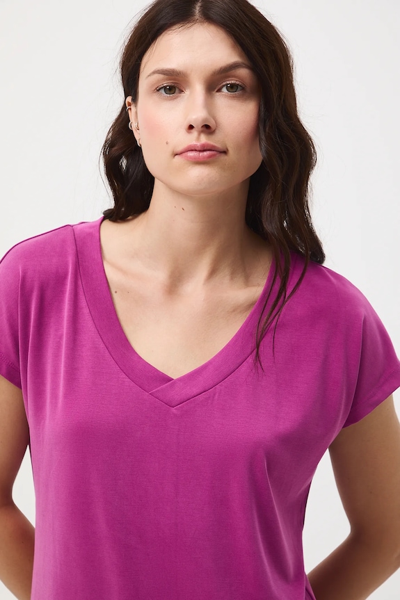 Medicine tricou basic de damă din modal uni violet RW24-TSD404