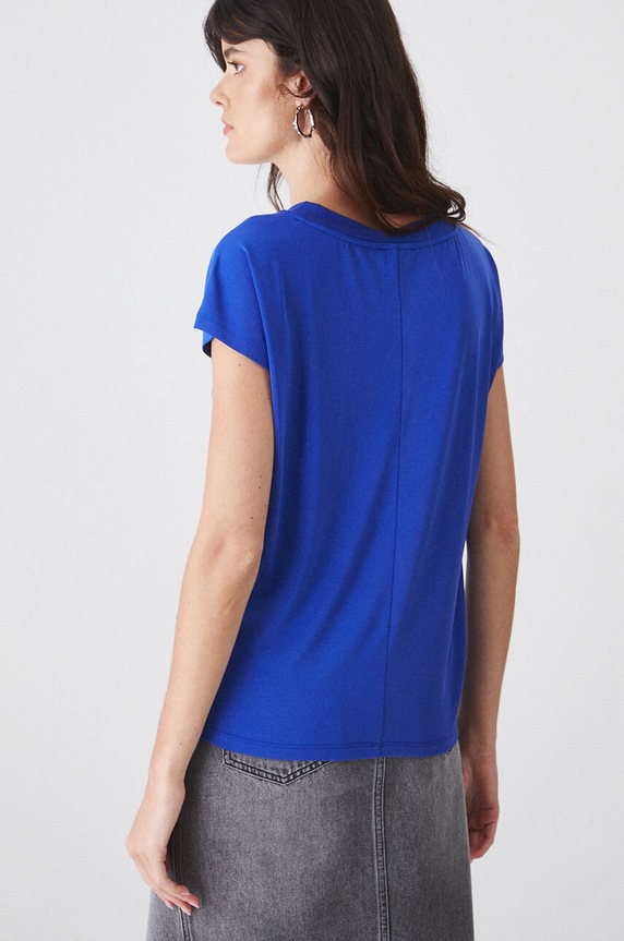 Odzież Medicine t-shirt basic damski z modalem RW24-TSD404 niebieski