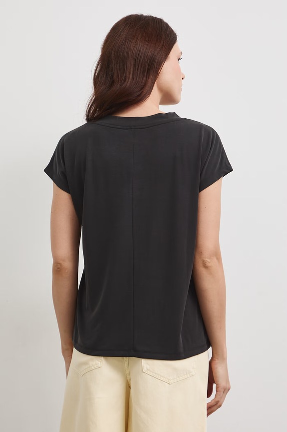 Odzież T-shirt basic damski z modalem RW24-TSD404 szary