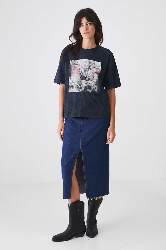 Odjeća Pamučna majica Medicine RW24-TSD458 crna