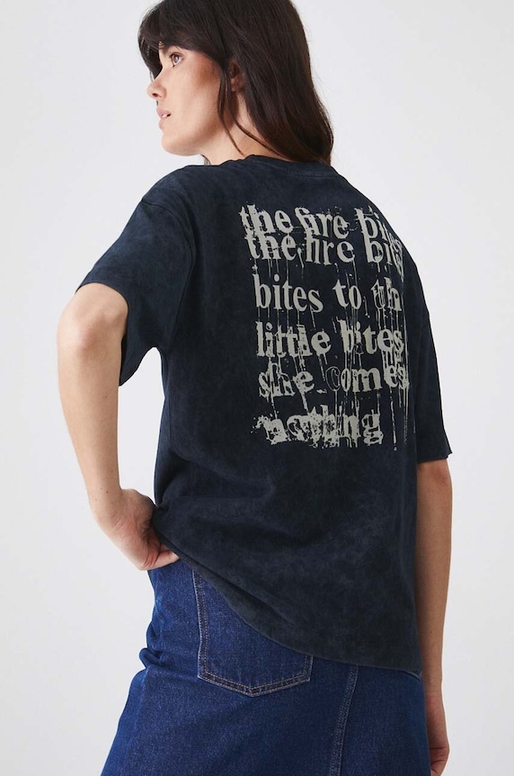 Medicine t-shirt bawełniany czarny RW24-TSD458