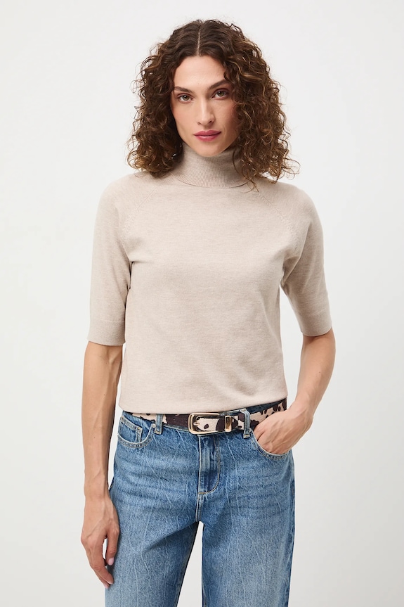 Medicine t-shirt slim beżowy RW24-TSD600