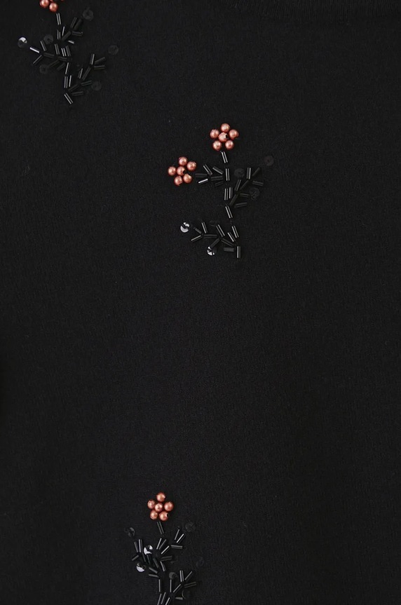 Tričko s ozdobnou aplikací černá barva RW24-TSD800 černá