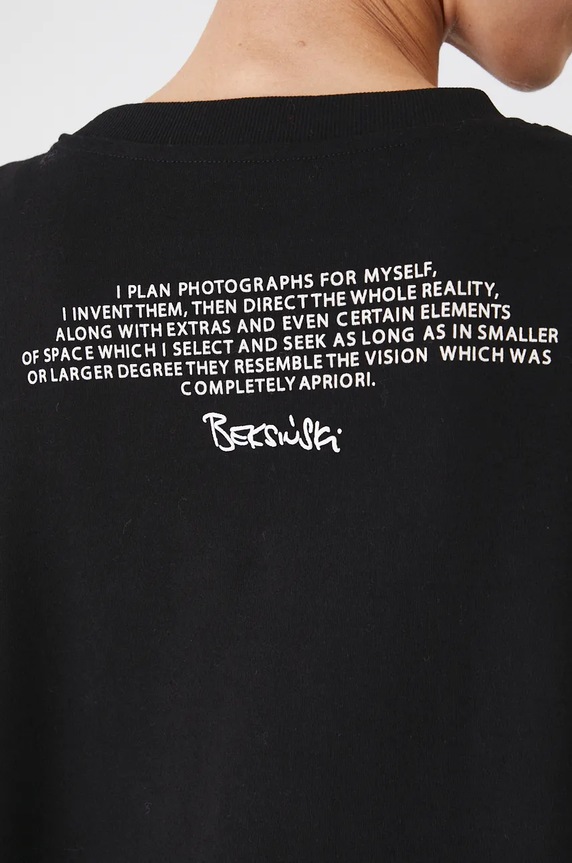 T-shirt bawełniany damski z kolekcji Zdzisław Beksiński x Medicine kolor czarny RW24-TSD852