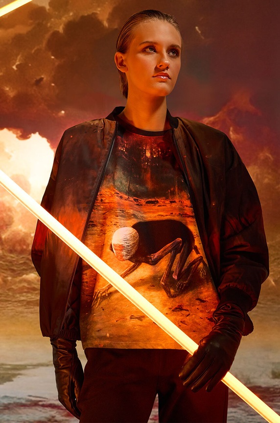 T-shirt damski z kolekcji Zdzisław Beksiński x Medicine kolor multicolor RW24-TSD854 multicolor RW24