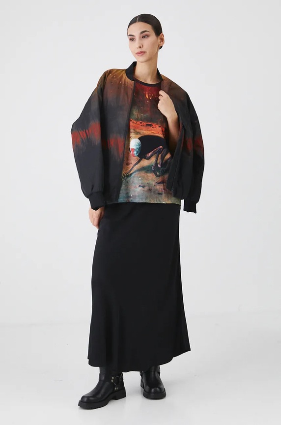 Odzież T-shirt damski z kolekcji Zdzisław Beksiński x Medicine kolor multicolor RW24-TSD854 multicolor