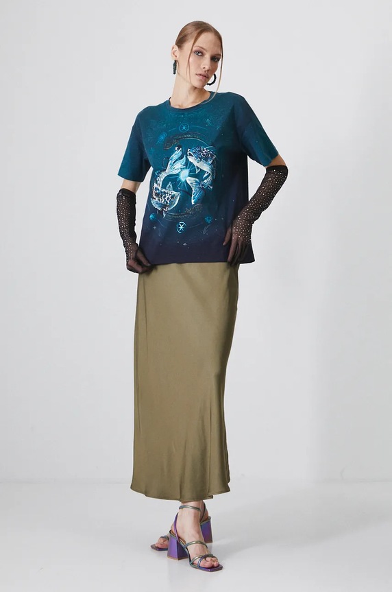Odzież Medicine t-shirt bawełniany RW24-TSD961 turkusowy