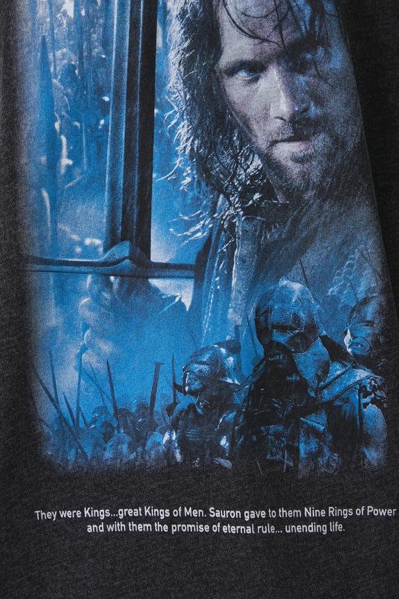 T-shirt bawełniany damski z kolekcji The Lord of the Rings kolor czarny RW24-TSDA85