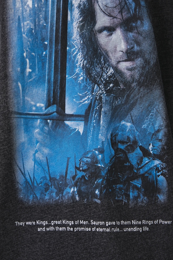T-shirt bawełniany damski z kolekcji The Lord of the Rings kolor czarny RW24-TSDA85