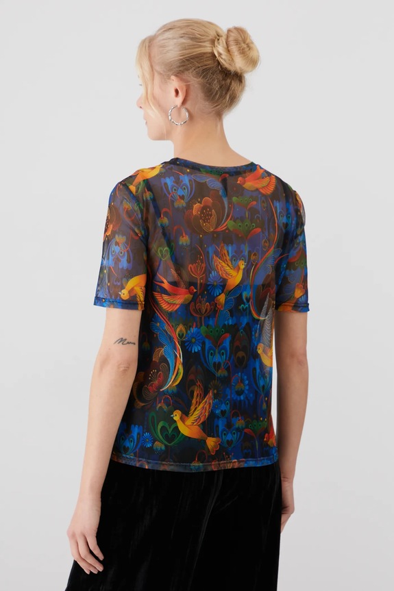 T-shirt damski z kolekcji Karolina Matyjaszkowicz x Medicine kolor multicolor multicolor RW24-TSDB55