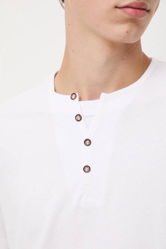 T-shirt basic męski bawełniany z elastanem RW24-TSM040
