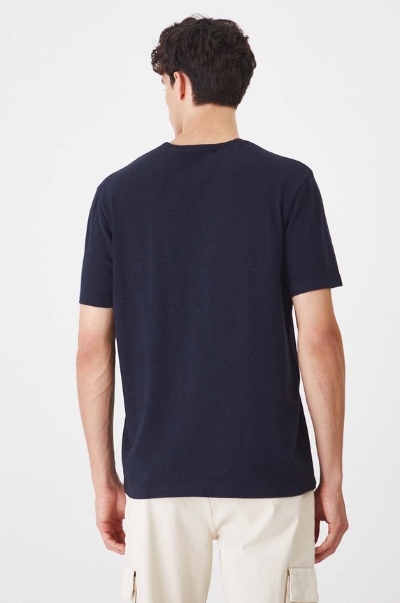 Odzież Medicine t-shirt basic męski bawełniany z elastanem RW24-TSM040 granatowy