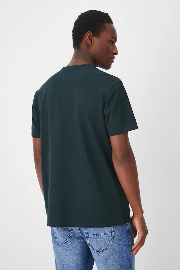 Odzież T-shirt basic męski bawełniany z elastanem RW24-TSM040 zielony