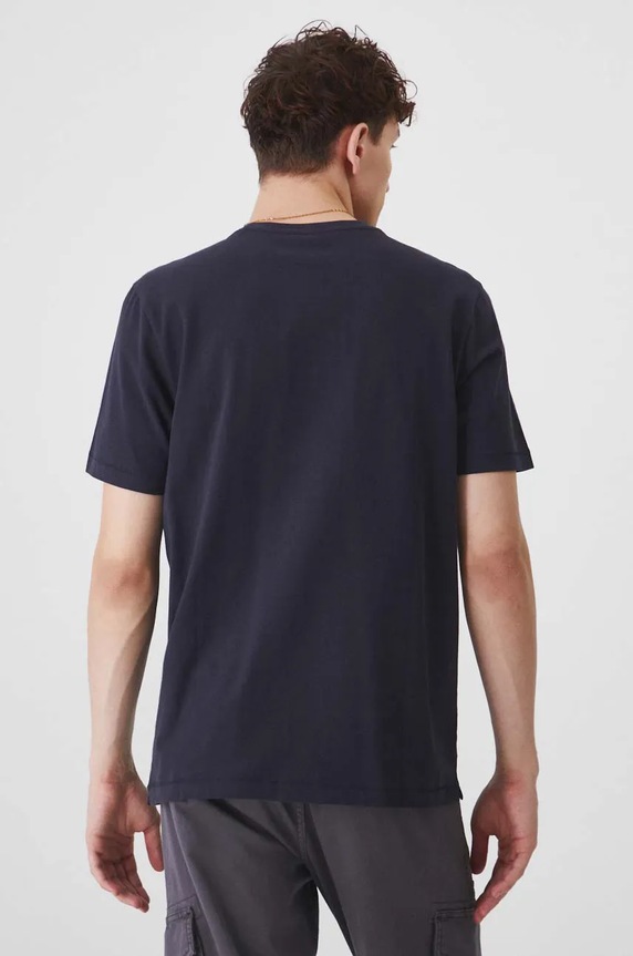 Odzież T-shirt bawełniany męski gładki kolor granatowy RW24-TSM071 granatowy