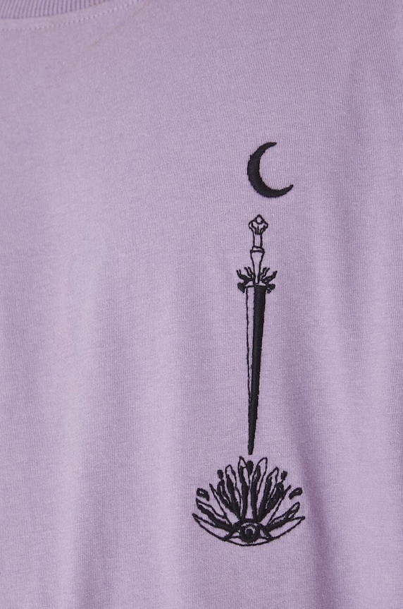 Medicine t-shirt bawełniany RW24-TSM110 fioletowy