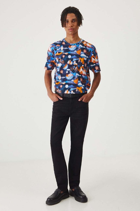 Odzież T-shirt bawełniany męski z kolekcji Magia Miejsc kolor multicolor RW24-TSM156 multicolor