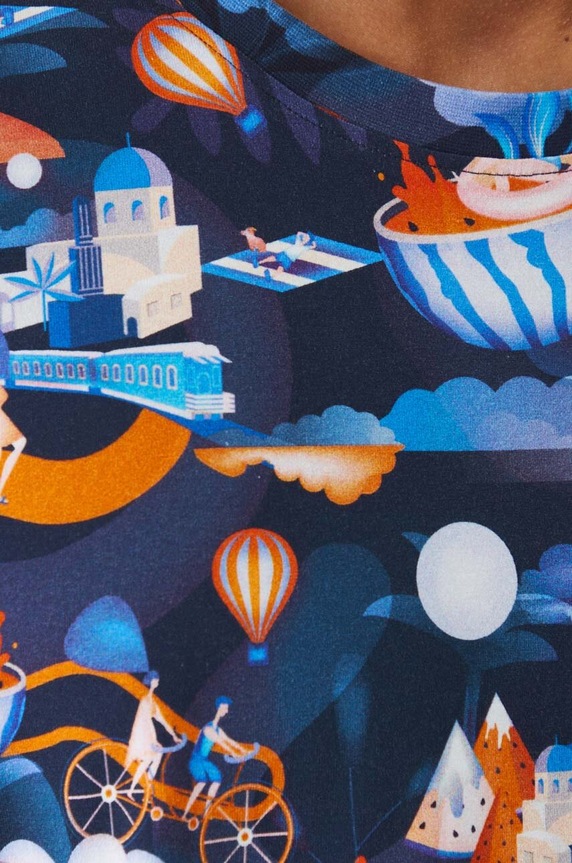 T-shirt bawełniany męski z kolekcji Magia Miejsc kolor multicolor RW24-TSM156