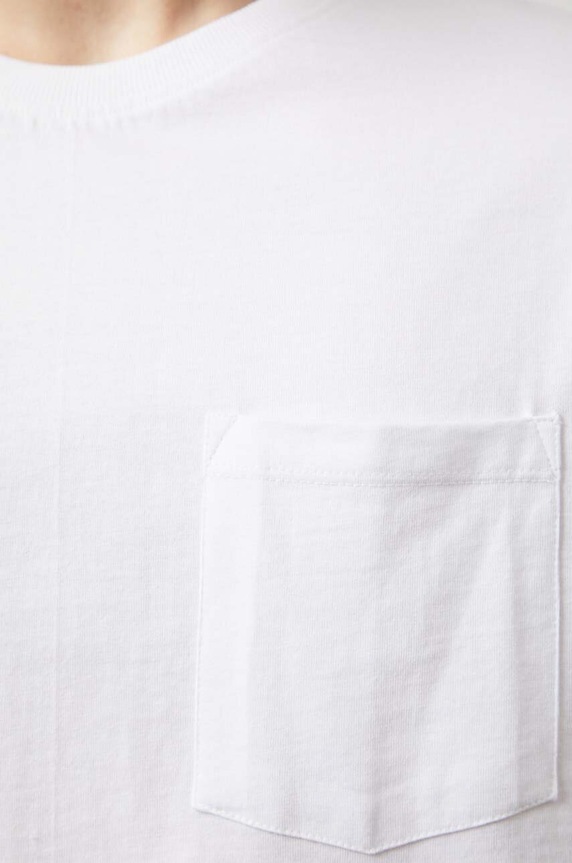 T-shirt bawełniany męski z nadrukiem kolor biały RW24-TSM207 biały