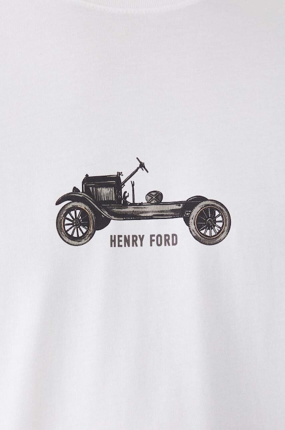 T-shirt bawełniany męski z nadrukiem z kolekcji Science kolor biały RW24.TSM450 biały