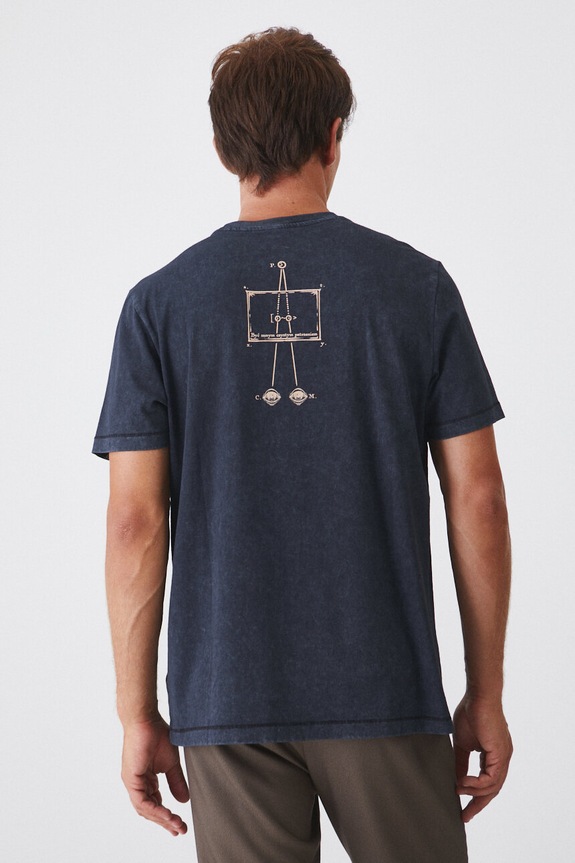 T-shirt bawełniany męski – Medicine z okazji roku Miłosza, kolor szary szary RW24-TSM650