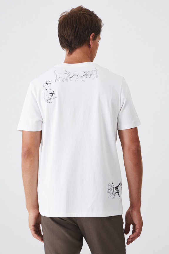 T-shirt bawełniany męski – Medicine z okazji roku Miłosza, kolor biały biały RW24-TSM652