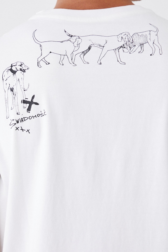 T-shirt bawełniany męski – Medicine z okazji roku Miłosza, kolor biały RW24-TSM652