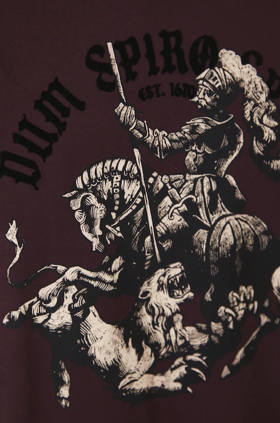 T-shirt bawełniany męski z nadrukiem kolor fioletowy RW24-TSM802 fioletowy