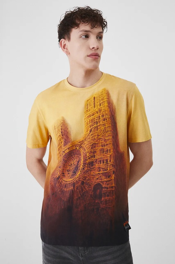 T-shirt męski z kolekcji Zdzisław Beksiński x Medicine kolor multicolor multicolor RW24-TSM850