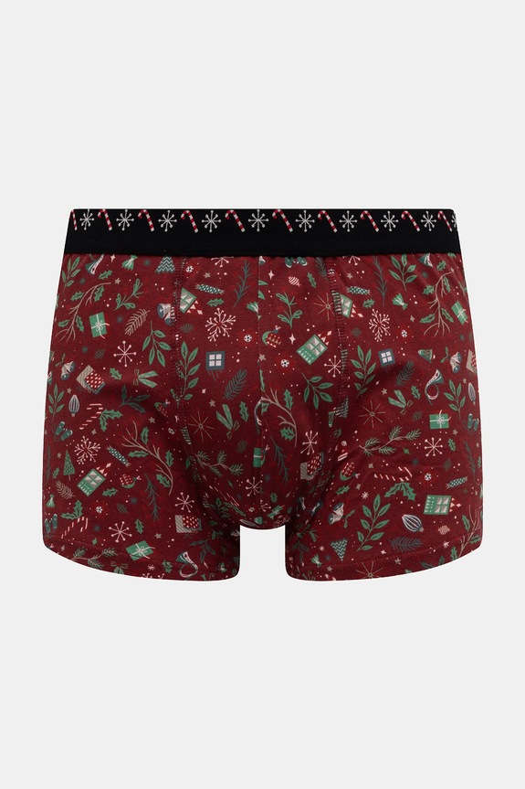 Bokserki bawełniane męskie z elastanem świąteczne (3-pack) RW25-BBMA05 multicolor RW25
