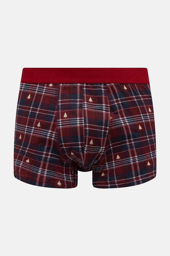 Bokserki bawełniane męskie z elastanem świąteczne (3-pack) RW25-BBMA05