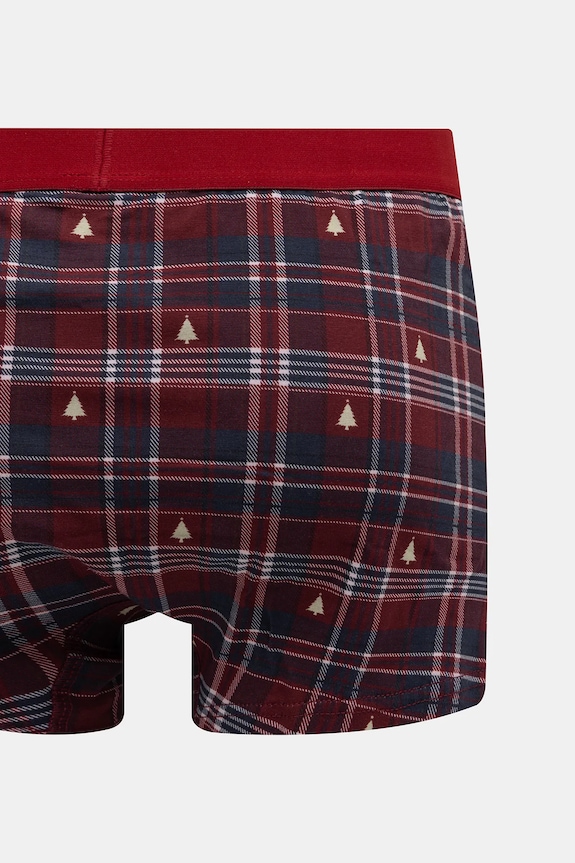 Bokserki bawełniane męskie z elastanem świąteczne (3-pack) RW25-BBMA05