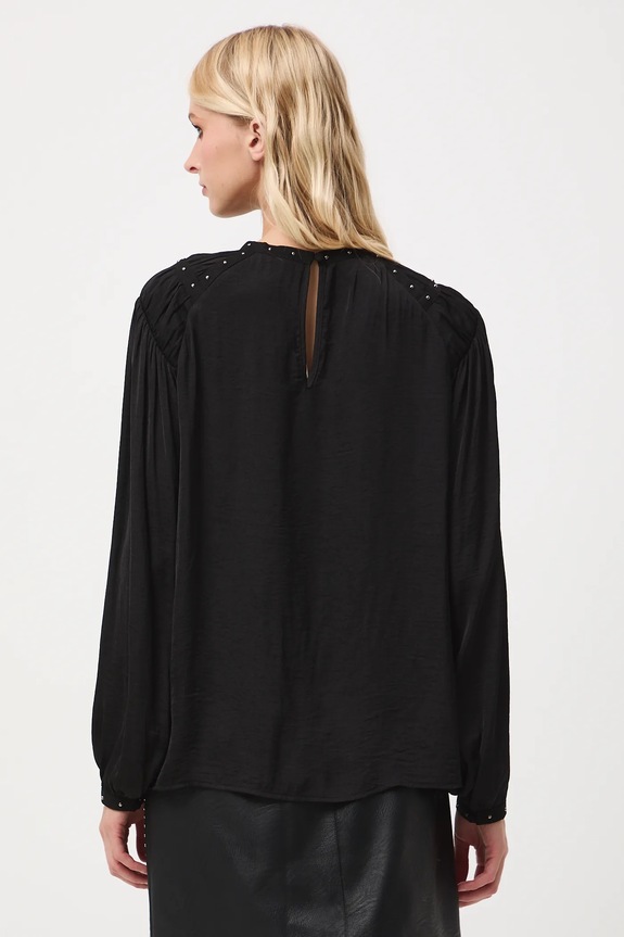 Odzież Bluzka damska gładka RW25-BDD700 czarny