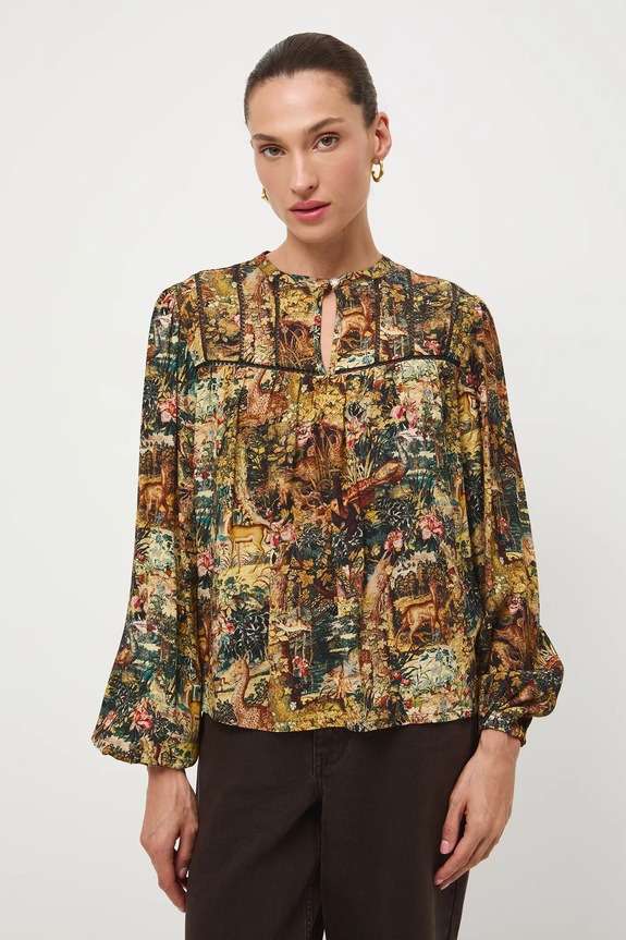 Bluzka damska z kolekcji Zamek Królewski na Wawelu x Medicine RW25-BDD852 multicolor RW25