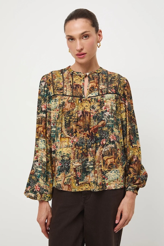 Bluzka damska z kolekcji Zamek Królewski na Wawelu x Medicine RW25-BDD852 multicolor RW25