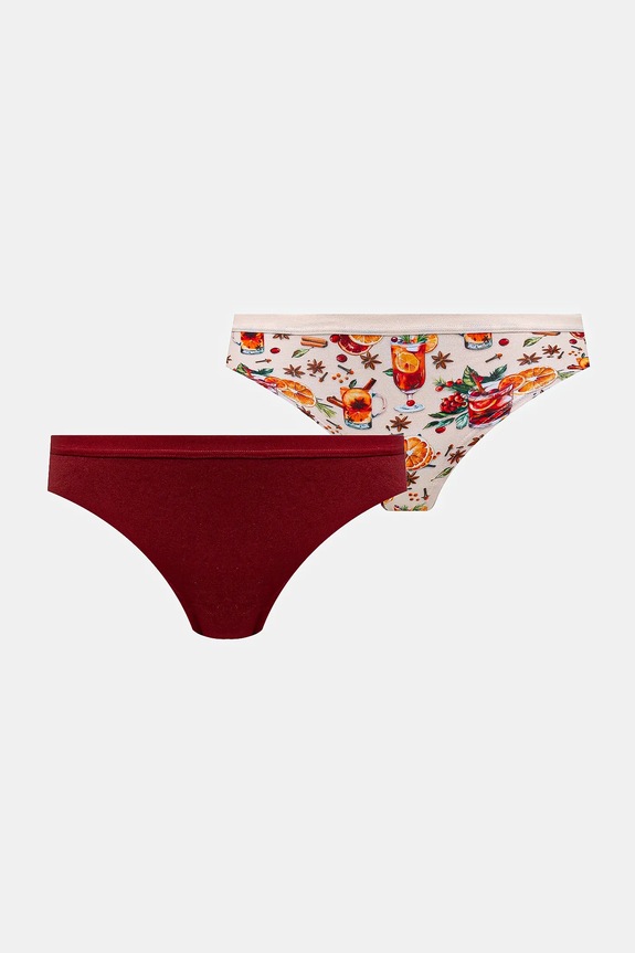 Bavlněné kalhotky dámské briefs, s elastanem (2-pack) RW25-BID900 vícebarevná RW25
