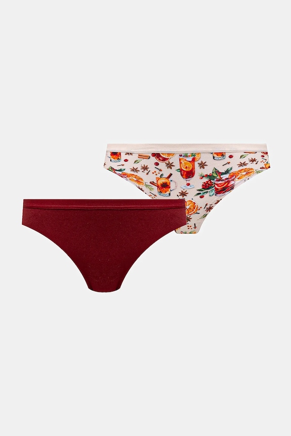 Bavlněné kalhotky dámské briefs, s elastanem (2-pack) RW25-BID900 vícebarevná RW25