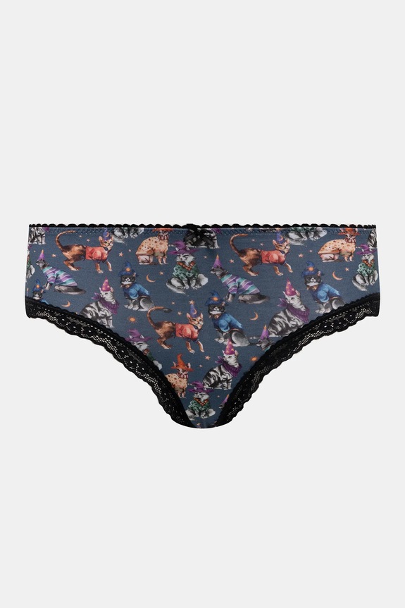 Bavlněné kalhotky dámské briefs, s elastanem a vzorem (2-pack) vícebarevná RW25-BID906