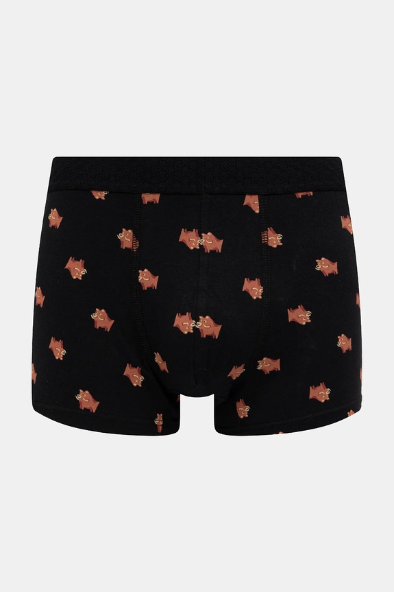 Odzież Bokserki bawełniane męskie z elastanem wzorzyste (2-pack) RW25-BIM700 multicolor