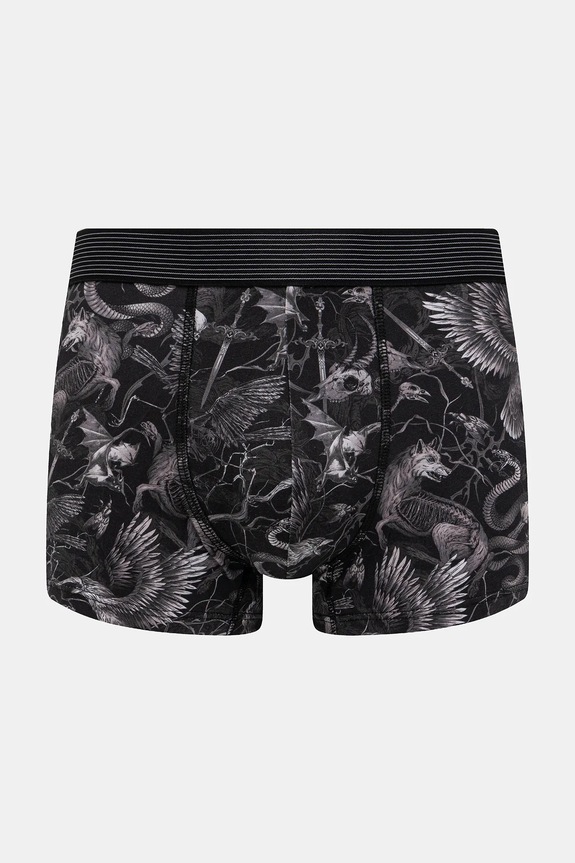 Bokserki bawełniane męskie z elastanem wzorzyste (2-pack) RW25-BIM701 multicolor RW25