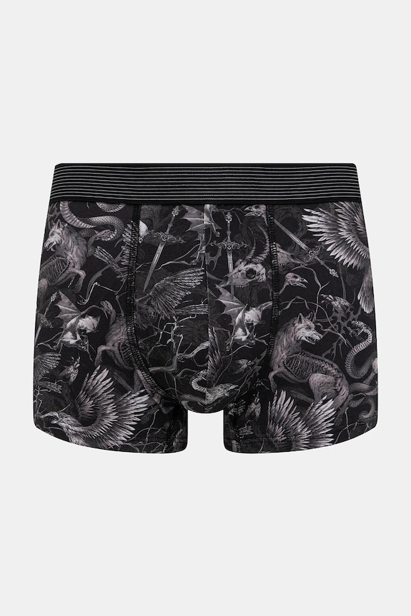 Bokserki bawełniane męskie z elastanem wzorzyste (2-pack) RW25-BIM701 multicolor RW25