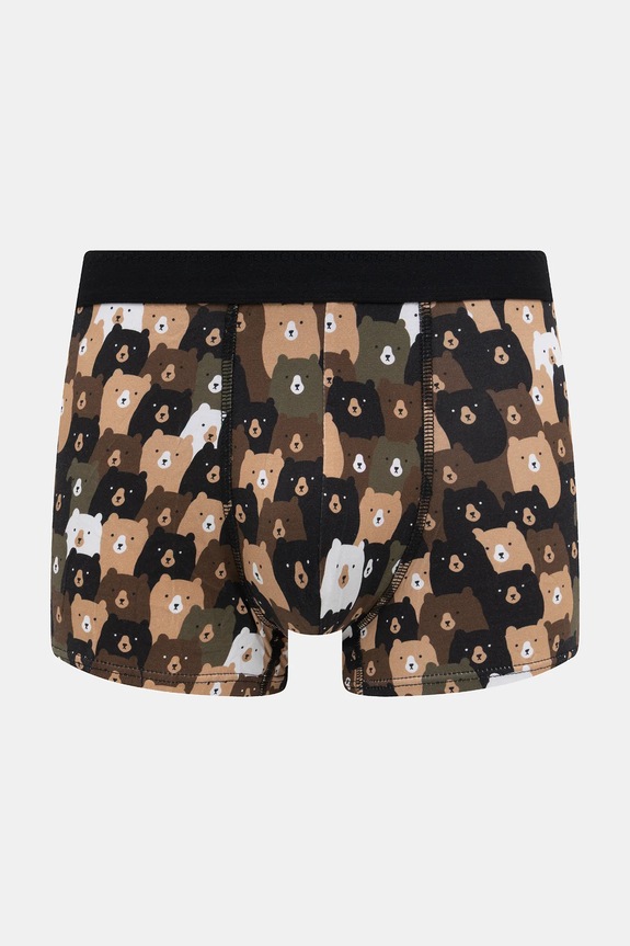 Bokserki bawełniane męskie z elastanem wzorzyste (2-pack) multicolor RW25-BIM702