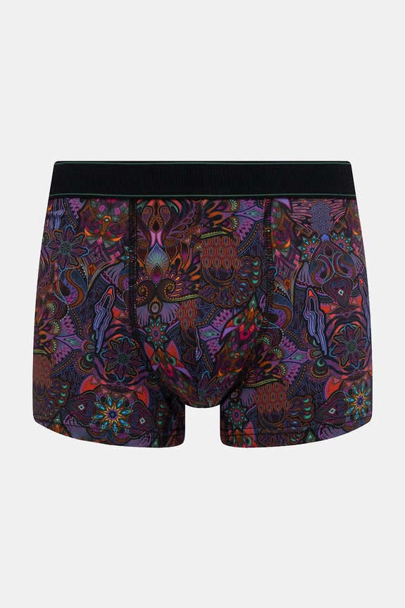 Bokserki bawełniane męskie z elastanem wzorzyste (2-pack) multicolor RW25-BIM705