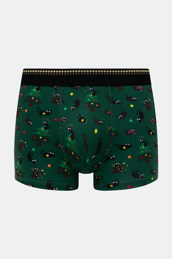 Bavlněné boxerky pánské s elastanem a vánočním motivem (2-pack) RW25-BIMA06 vícebarevná RW25