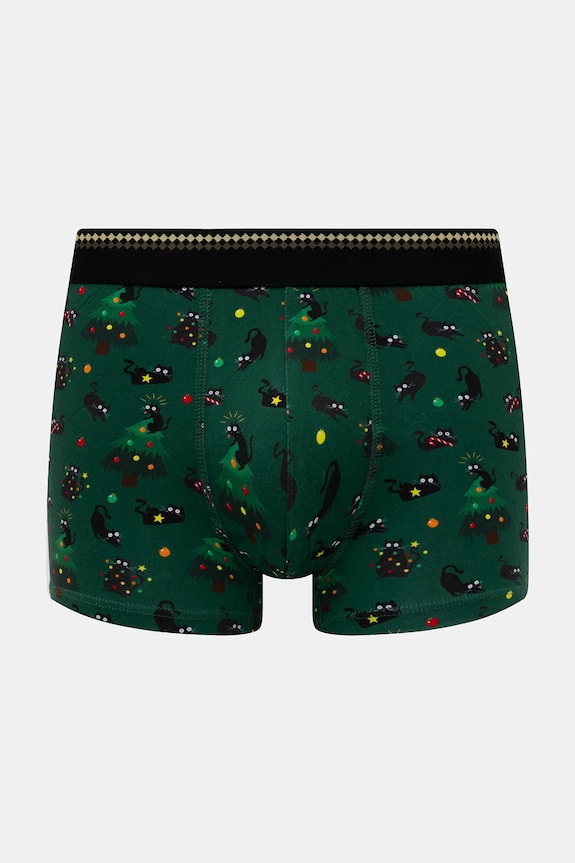 Bavlněné boxerky pánské s elastanem a vánočním motivem (2-pack) RW25-BIMA06 vícebarevná RW25