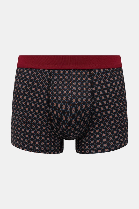 Oblečení Bavlněné boxerky pánské s elastanem a vzorem (2-pack) RW25-BIMA13 vícebarevná