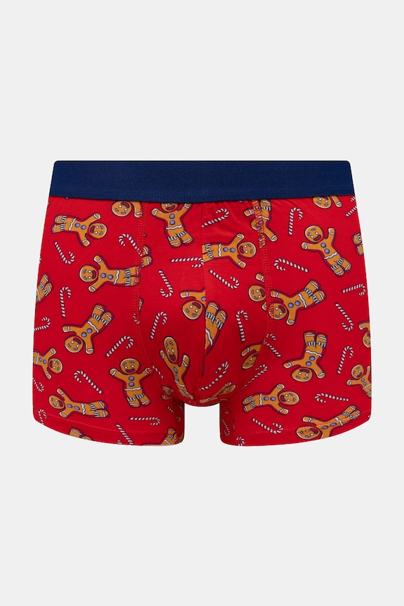Odzież Bokserki bawełniane męskie z elastanem świąteczne Shrek (2-pack) RW25-BIMA52 multicolor