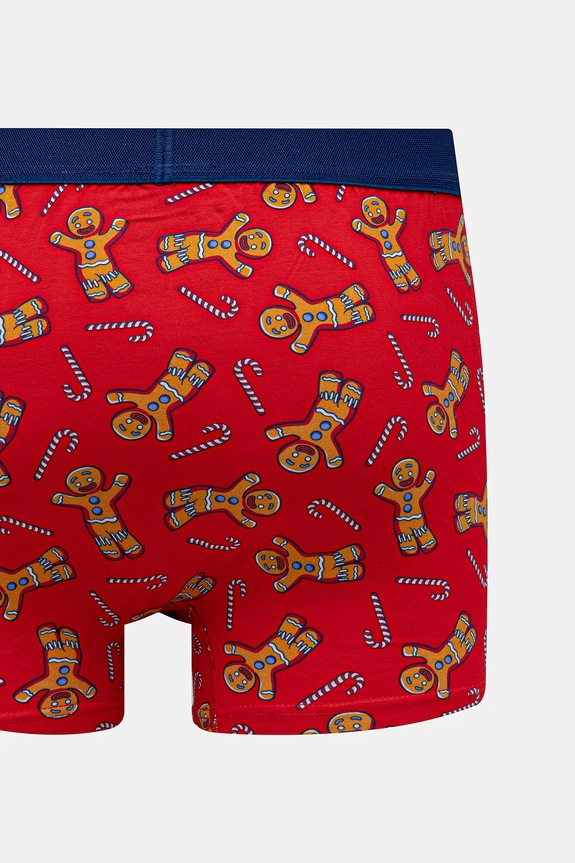 Bokserki bawełniane męskie z elastanem świąteczne Shrek (2-pack) RW25-BIMA52 multicolor