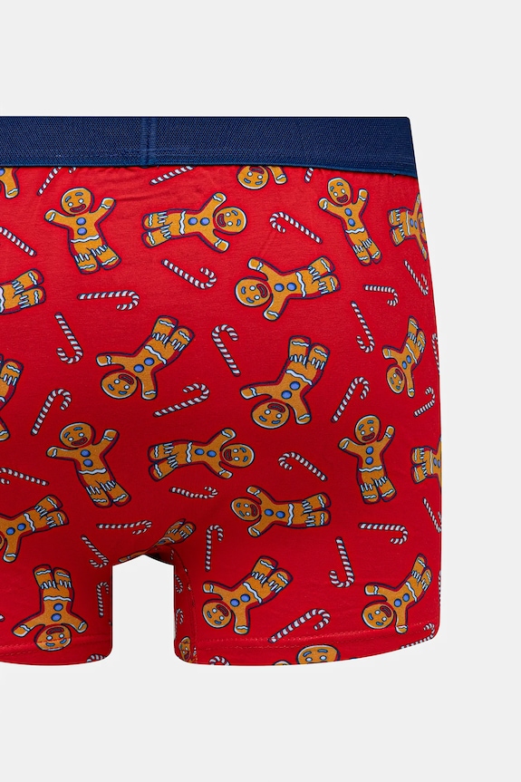 Bokserki bawełniane męskie z elastanem świąteczne Shrek (2-pack) RW25-BIMA52 multicolor
