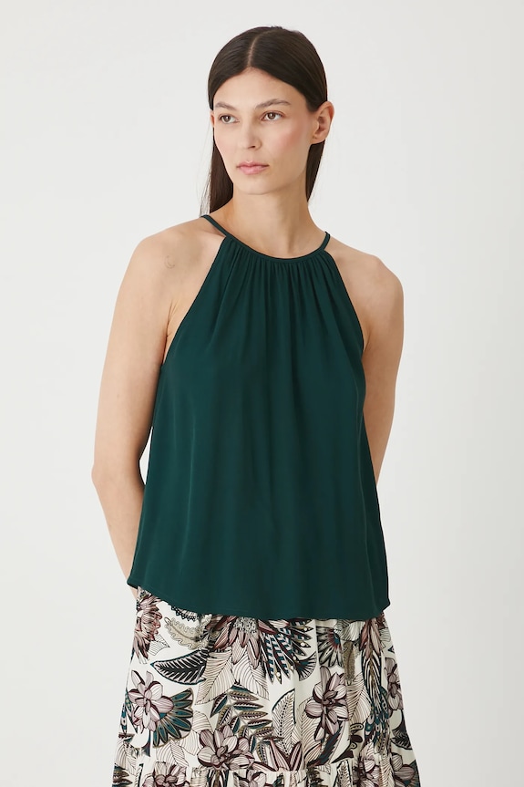 Odzież Bluzka damska z wiskozy gładka RW25-BKD201 zielony
