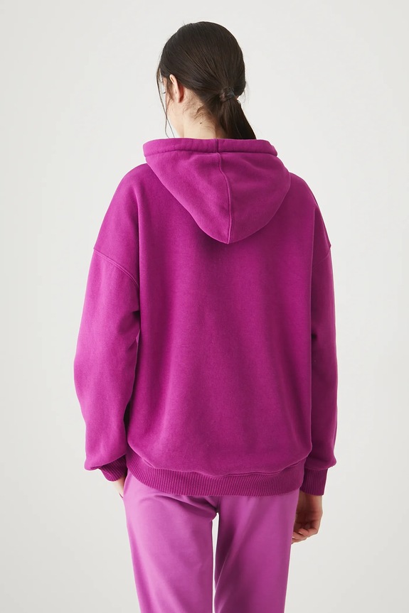 Odzież Bluza damska z ozdobną naszywką RW25-BLD011 fioletowy
